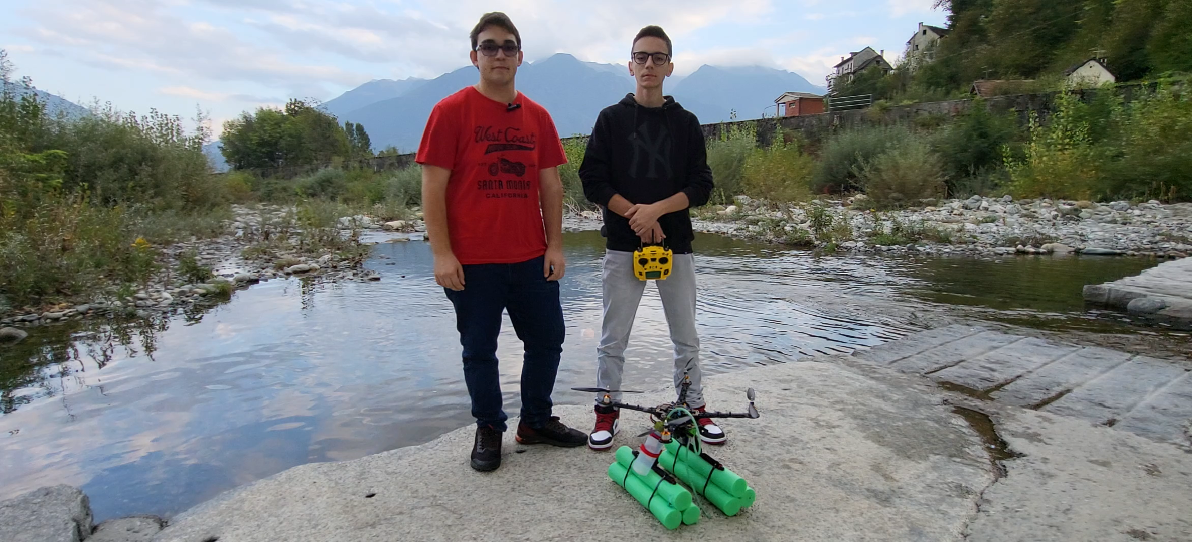 Water Sampling Drone, different depths