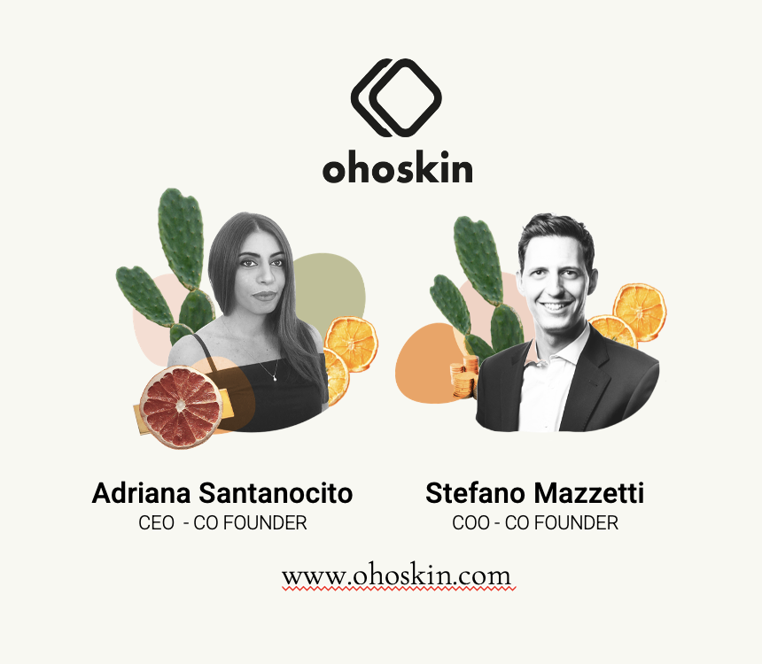 Ohoskin, coated textile from orange byproducts